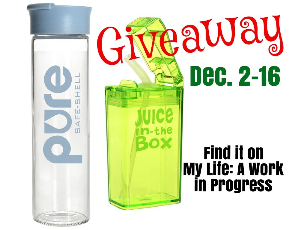 Santa's Little Helper Giveaway- Win a PURE glass bottle and Juice in the Box on My Life: A Work in Progress