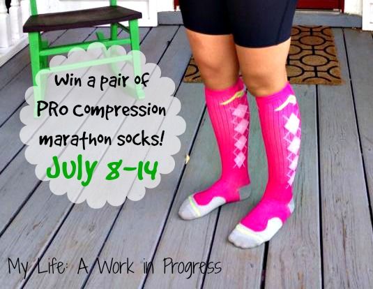 Win a pair of PRO Compression marathon socks on My Life: A Work in Progress
