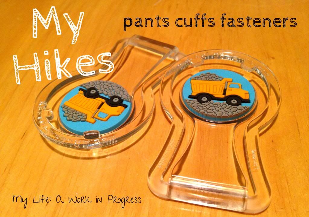 My Hikes pants cuffs fasteners. Find out more on My Life: A Work in Progress