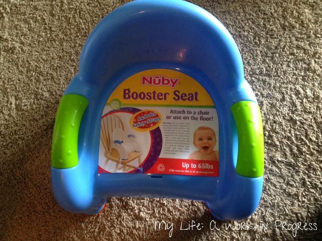 Nuby Booster Seat on My Life: A Work in Progress