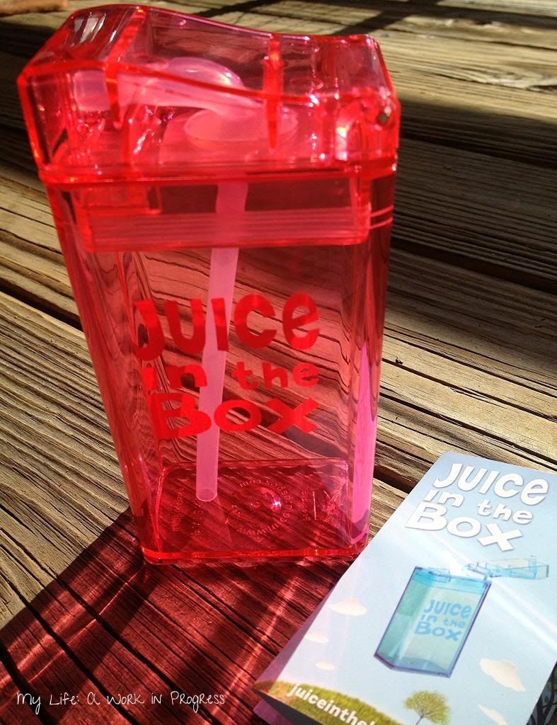 Juice in the Box- reusable and dishwasher safe. Read the review on My Life: A Work in Progress