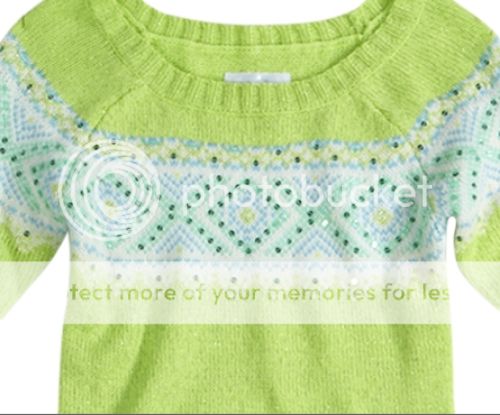 New Girls Trendy Fair Isle Sweater Tunic Dress 14 Justice Green $40 00