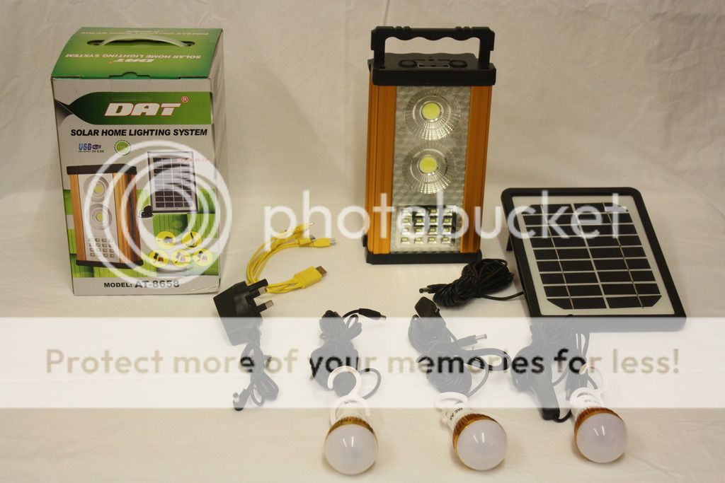 Solar 10w Home System Kit Night Market Outdoor Light Phone